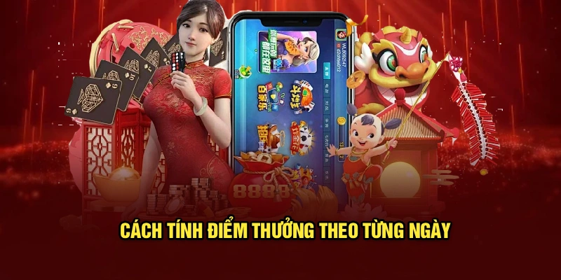 Cách tính điểm thưởng theo từng ngày